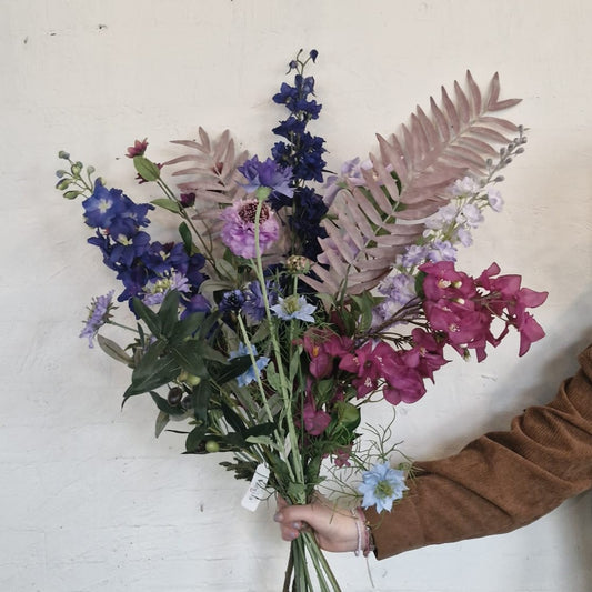 Silk Bouquet Blue, Lilac, Purple