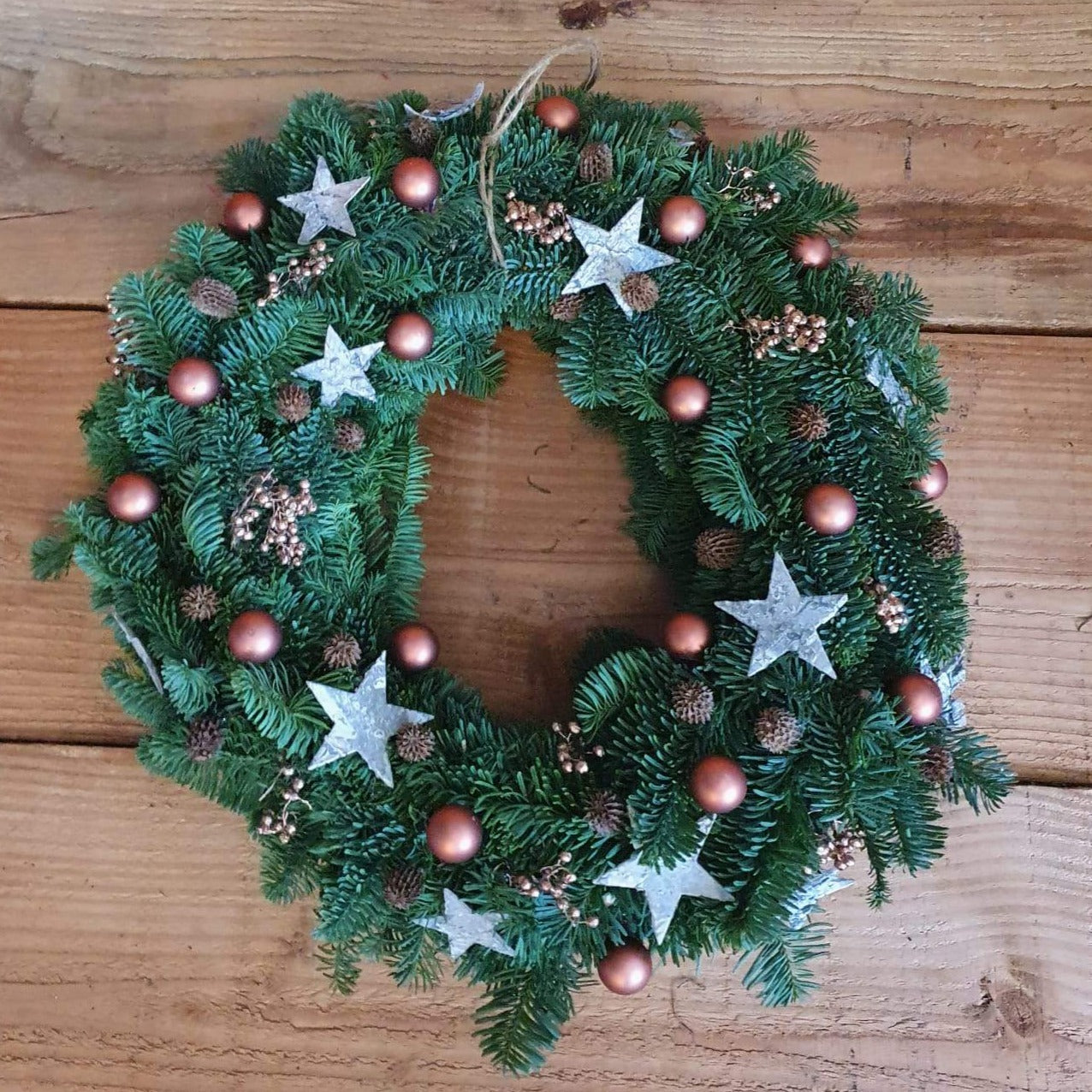 Kerstkrans brons