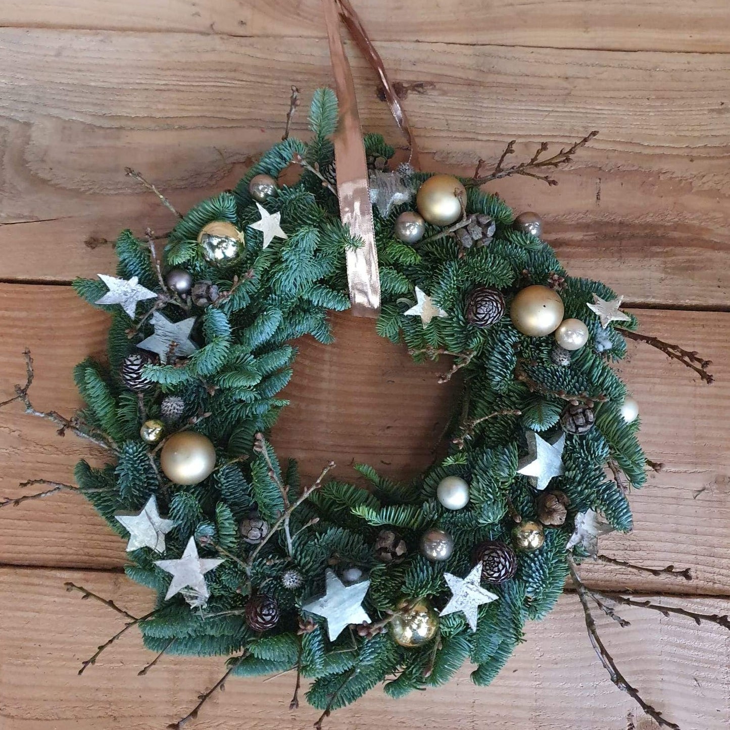 Kerstkrans natuurlijk