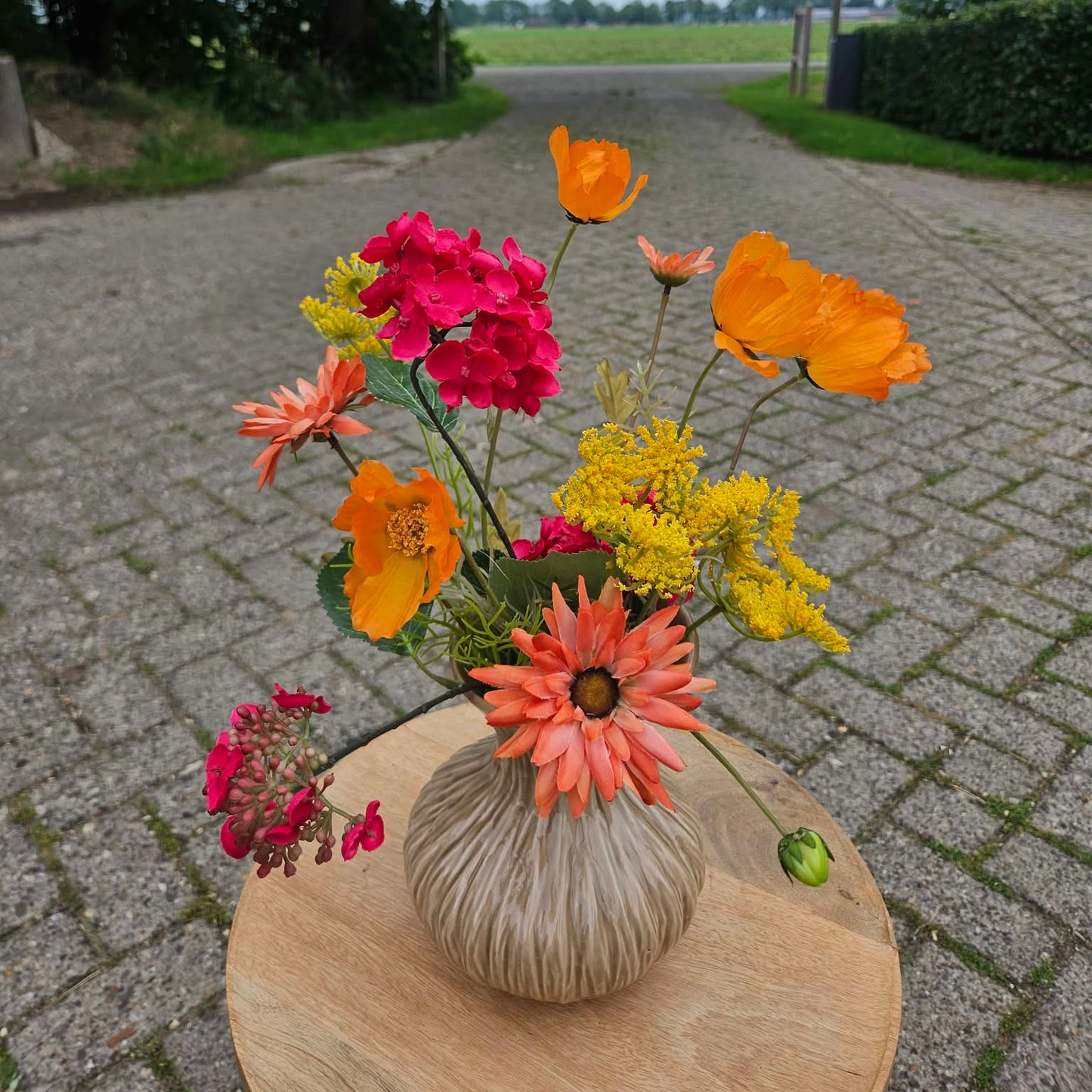 Herfstgloed (zijden bloemen)