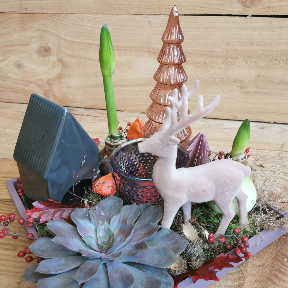 Kerst tafereel zijkant