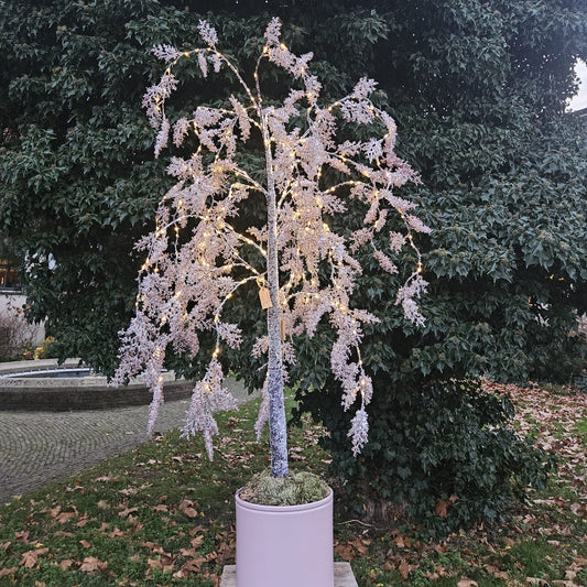 Zijden kerstboom groot